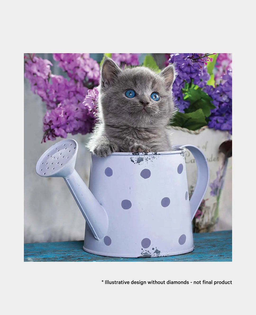 Diamond Painting Kit, Cat, 30 x 30 cm