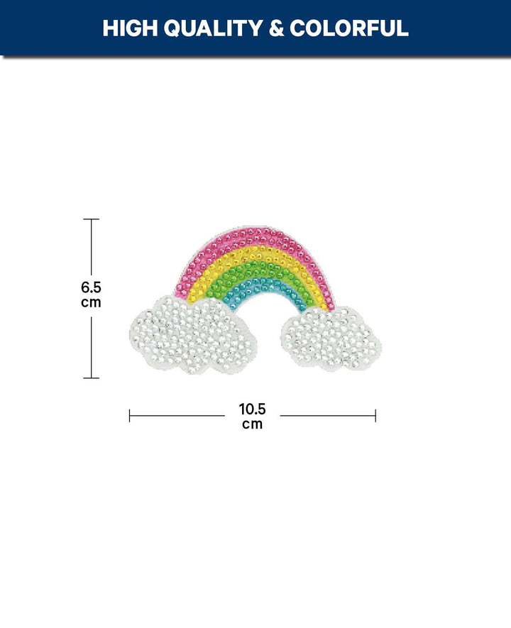Diamond Painting Patch, rainbow, 11 x 6.5 cm, 1 pc.