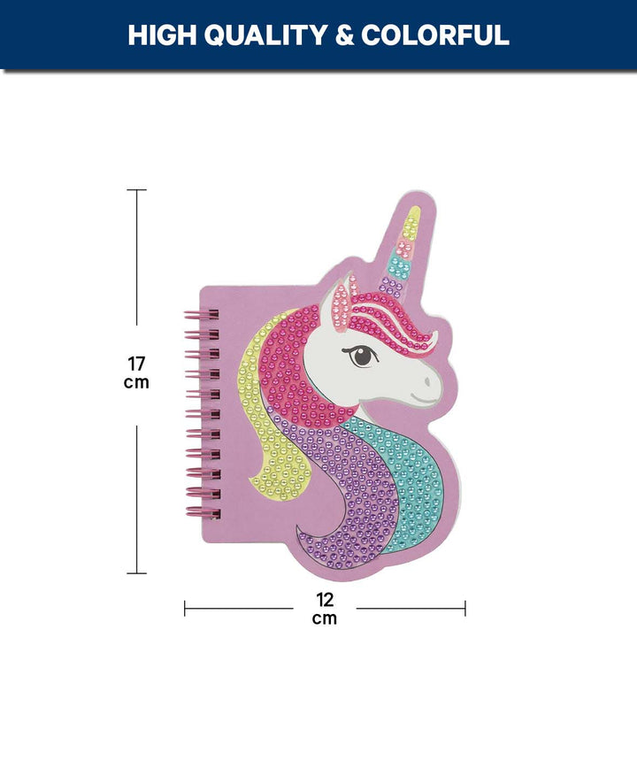Diamond Painting Notizbuch, Einhorn, 16.5 x 11.5 cm, 1 Stk.