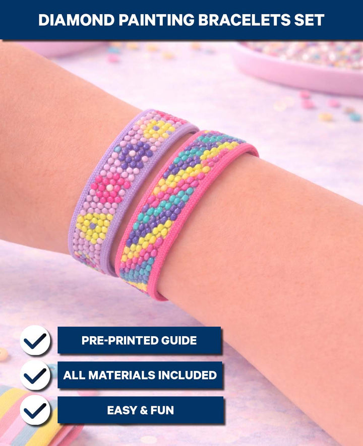 Diamond Painting Bracelet Set I, 21 x 2 cm, 3 pcs.