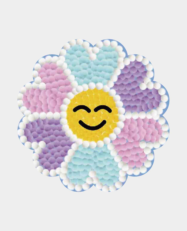 Pompon Set zum Selbermachen, lachendes Herz, Ø 16 cm, 1 Stk.