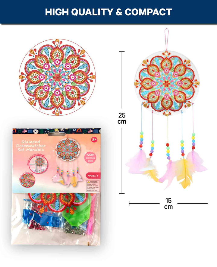Diamond Painting Attrape-rêves Mandala, Kit complet