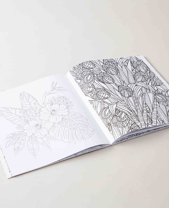 Flower Colouring Book, FSC certified paper, 19.5 × 23 cm, 64 pages