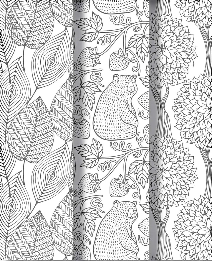 Forest Life Colouring Book, FSC-certified paper, 19.5 × 23 cm, 64 pages