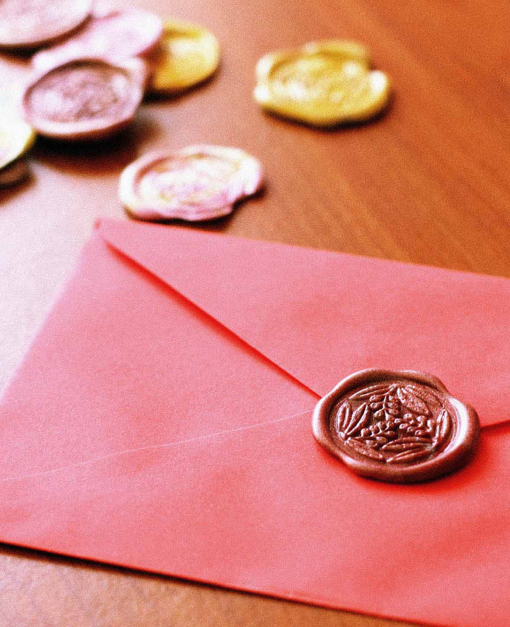 Cire à cacheter pailletée nacrée, bâtonnets de cire pour pistolet à cire, rose, env. 18 x 1 cm, 4 pièces