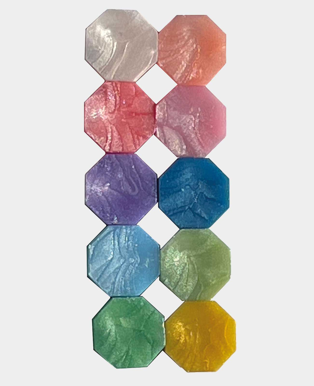 Boîte de cire 10 couleurs, couleurs pailletées