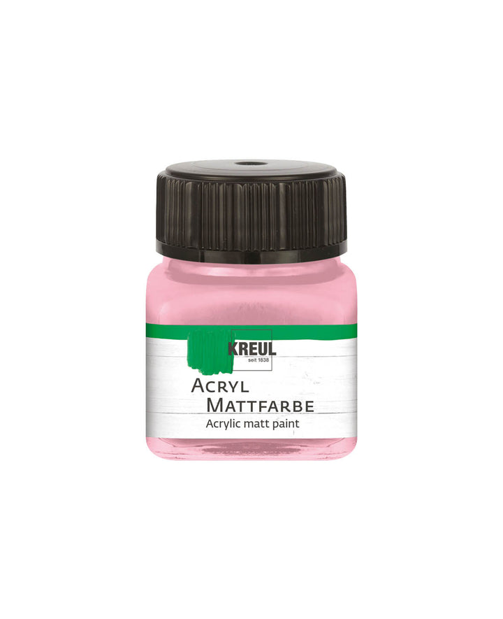 KREUL Peinture Acrylique Mat, Rose Pastel, 20ml