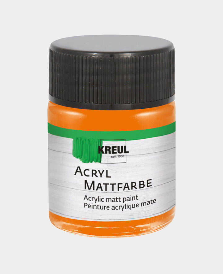 KREUL Matt Acrylic Paint, Orange, 50 ml