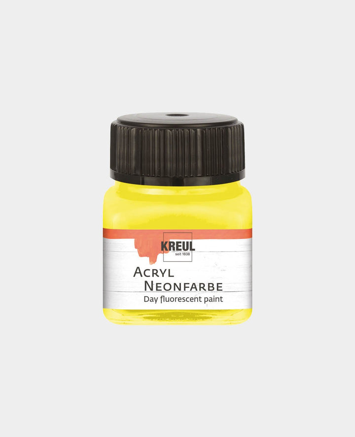 KREUL Acryl Neonfarbe, Neongelb, 20 ml