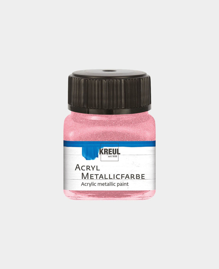 KREUL Acryl Metallicfarbe, Rosa, 20 ml