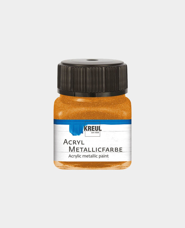 KREUL Acryl Metallicfarbe, Goldbronze, 20 ml