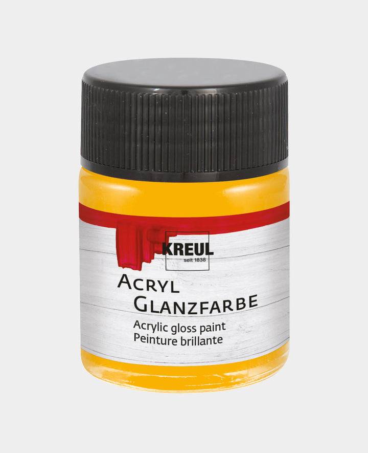 KREUL Acrylic Gloss Paint Dark Yellow 50 ml