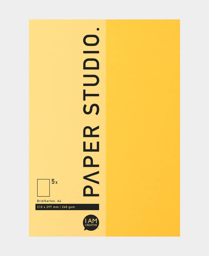 Postal box, golden yellow, 210 x 297 mm, A4, 5 pcs.