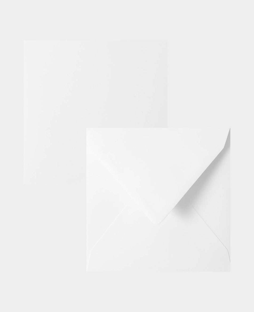 Card &amp; Envelope Set, White, 152 x 152 mm &amp; 160 x 160 mm, 240 &amp; 120 gsm, 5 pieces each