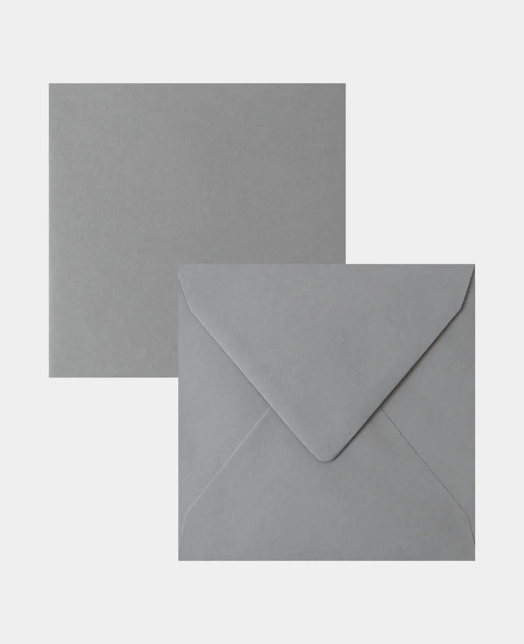 Cards &amp; Envelopes Set, Grey, 152 x 152 mm &amp; 160 x 160 mm, 240 &amp; 120 gsm, 5 pieces each