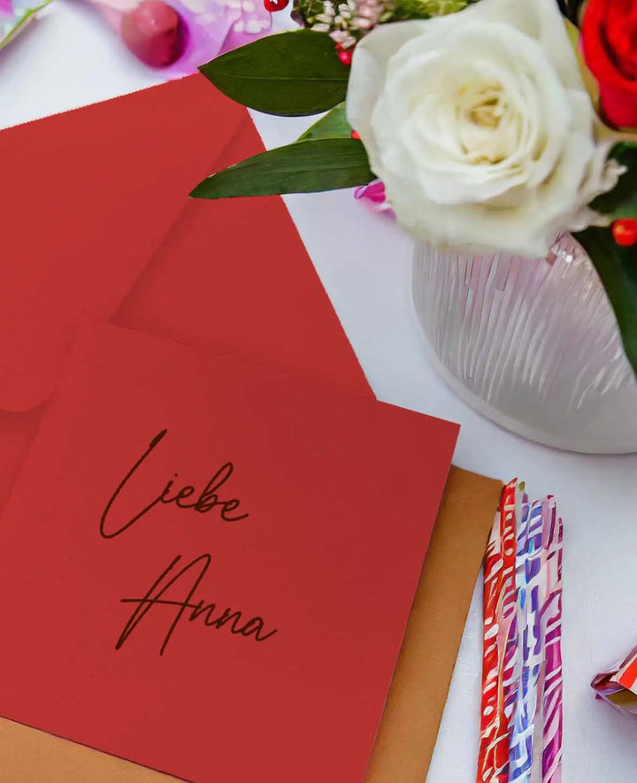 Card &amp; Envelope Set, White, 152 x 152 mm &amp; 160 x 160 mm, 240 &amp; 120 gsm, 5 pieces each
