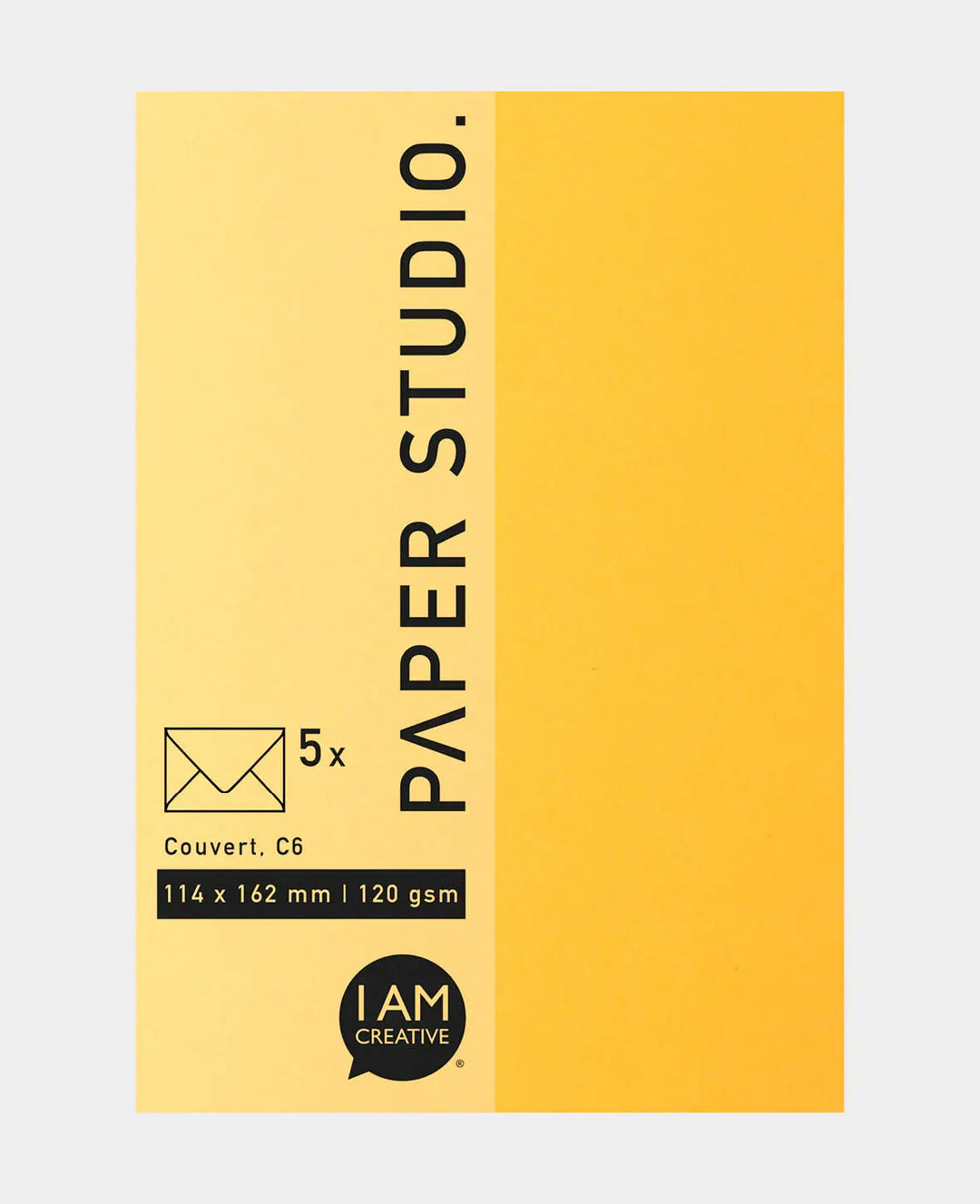 Envelope, Gold Yellow, C6, 120 gsm, 5 pieces