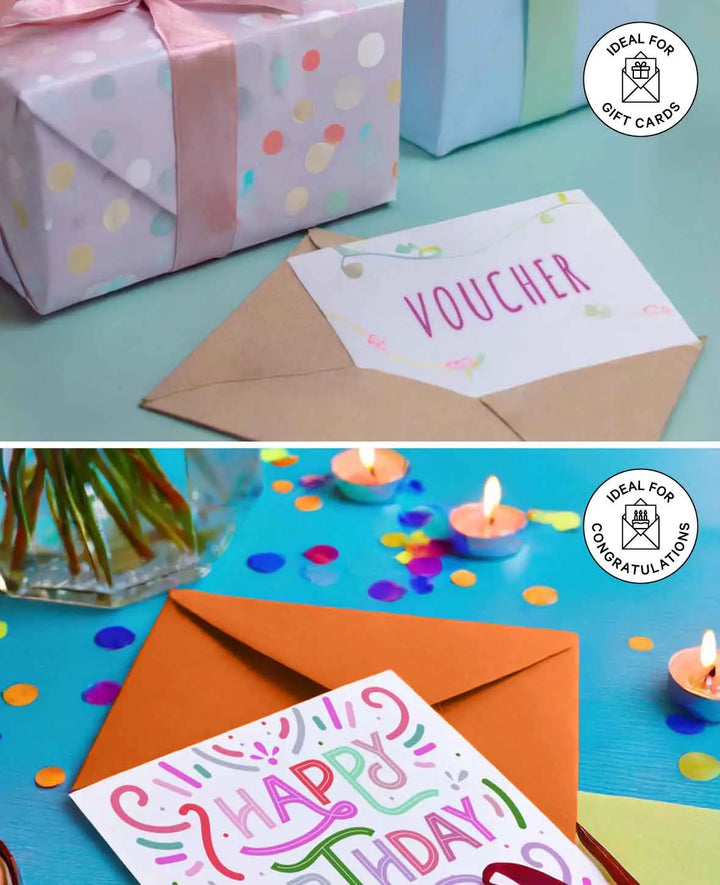 Envelope, Gold Yellow, C6, 120 gsm, 5 pieces