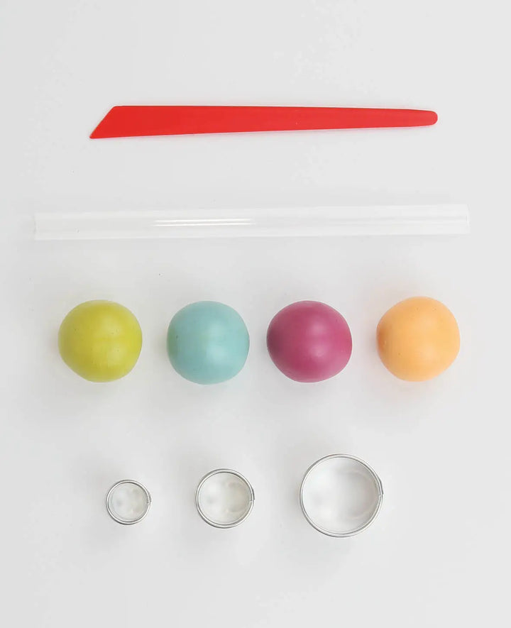 FIMO® soft Set Slab Design, Modellierset mit Zubehör und Anleitung, Bunt