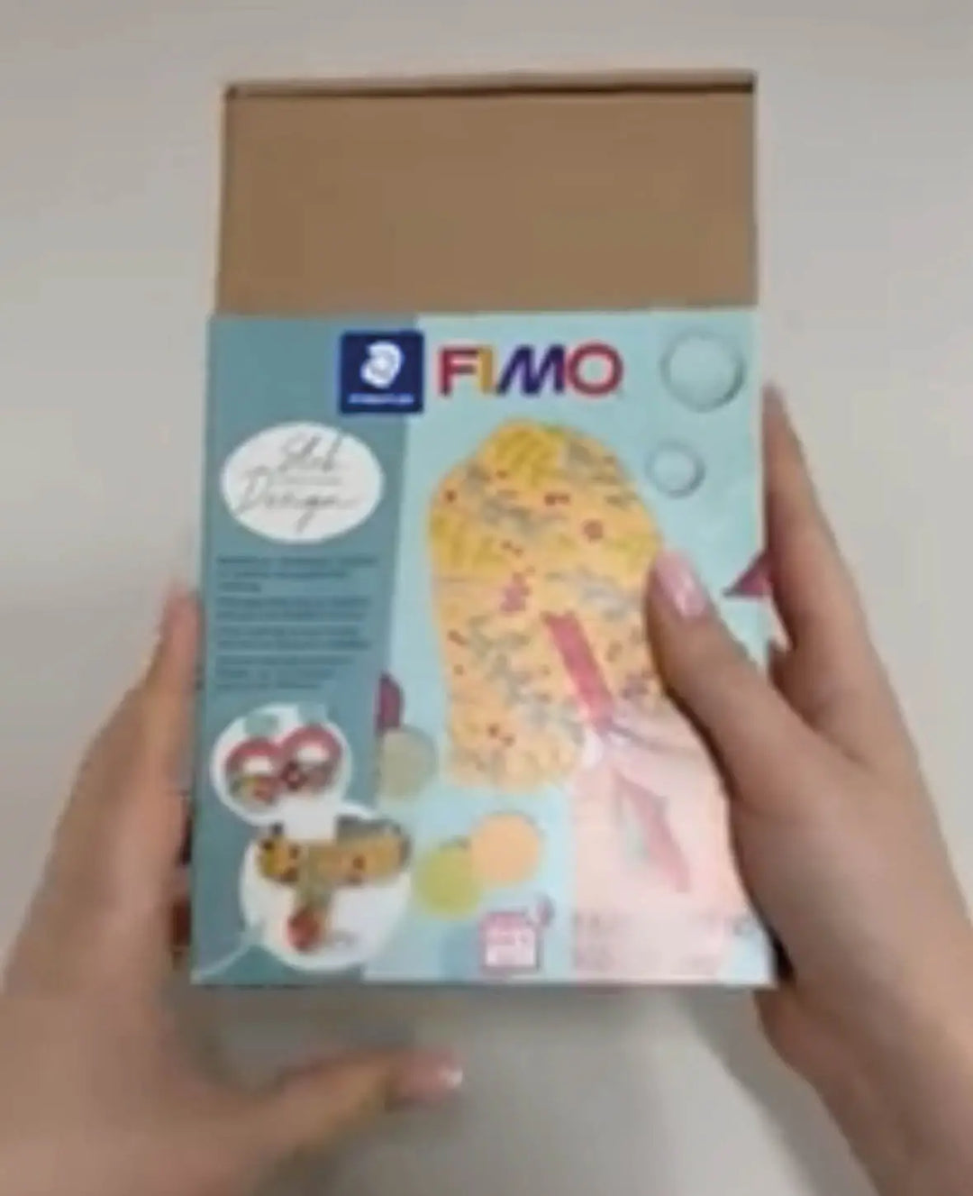 FIMO® soft Set Slab Design, Modellierset mit Zubehör und Anleitung, Bunt