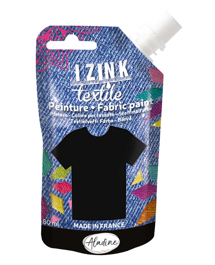 IZINK Textile Dye Black, 80ml