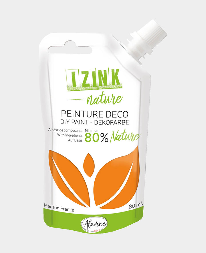 Peinture décorative IZINK, orange safran, 80 ml, 1 pièce.