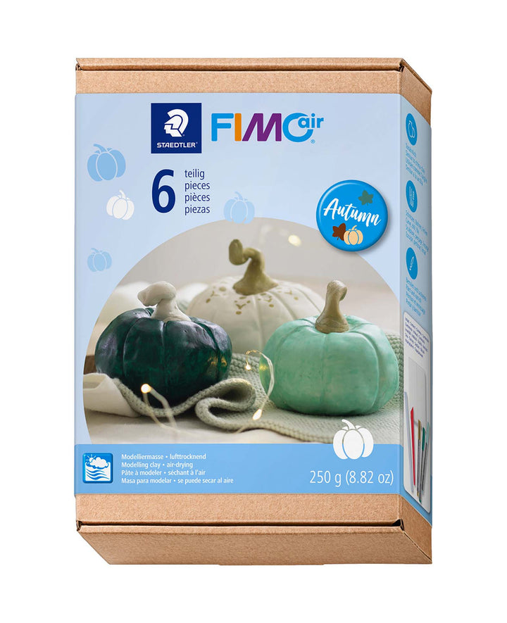 FIMO Air Modellierset Kürbis mit Anleitung, 6 tlg.