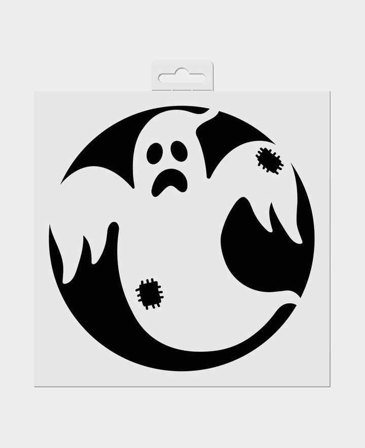 Ghost Stencil, 20 x 0.1 x 20 cm, White, 1 pc.