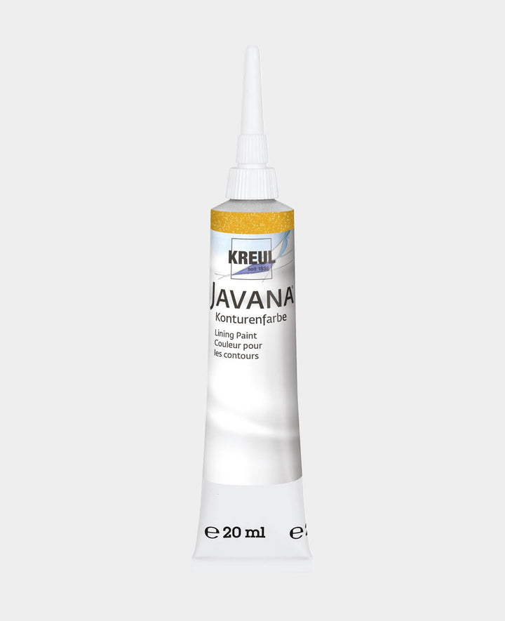 KREUL Javana Peinture pour contours effet nacré, or Tube de 20 ml