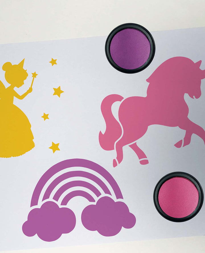 Kinderschablonen Prinzessin, 6 Stk.
