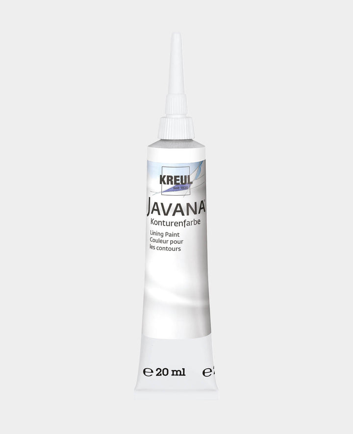 KREUL Javana Peinture de contour, blanc, tube de 20 ml