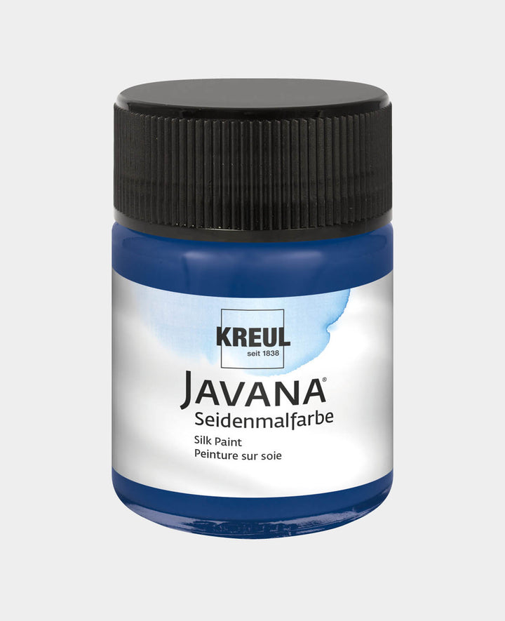 KREUL Javana Peinture pour soie, Bleu nuit, 50 ml
