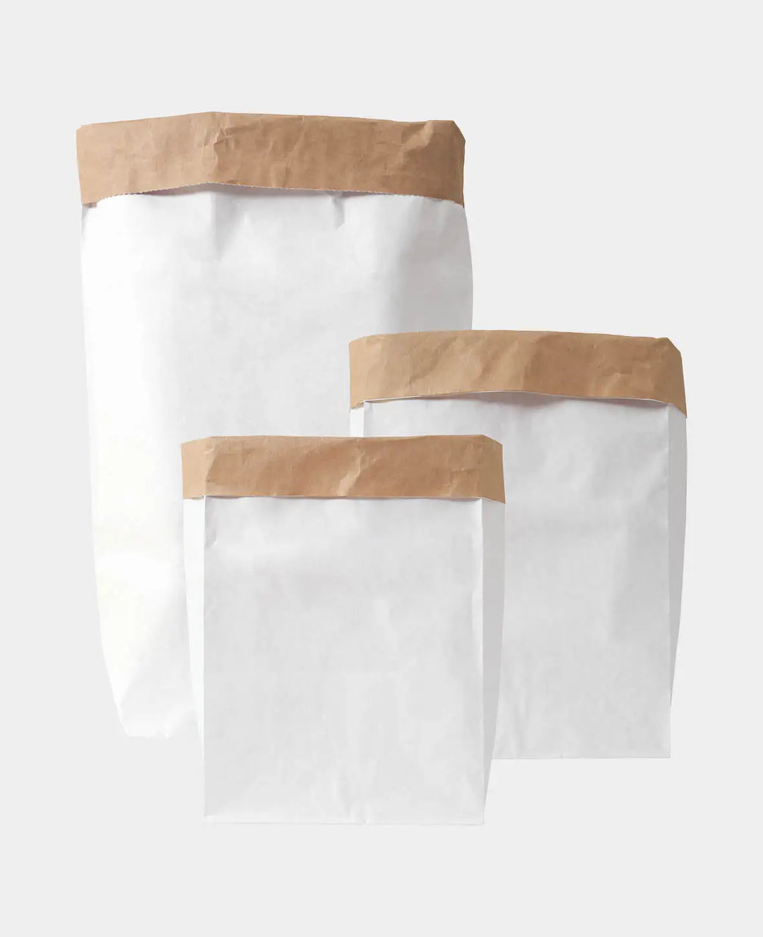 Paper Bag Set of 3, White