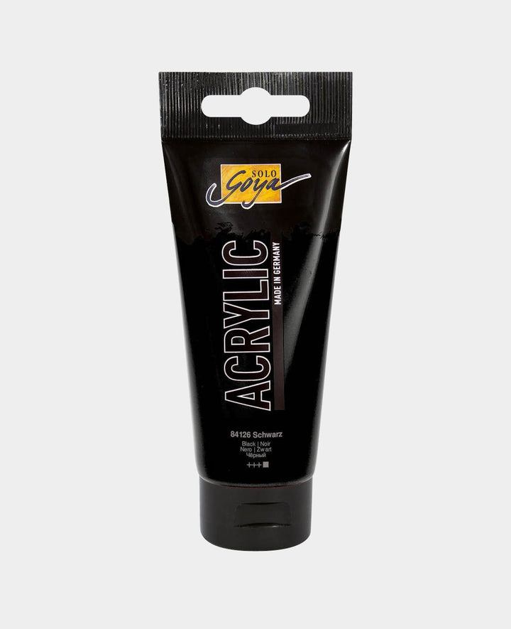 SOLO GOYA Acrylic Paint, Black, 100 ml
