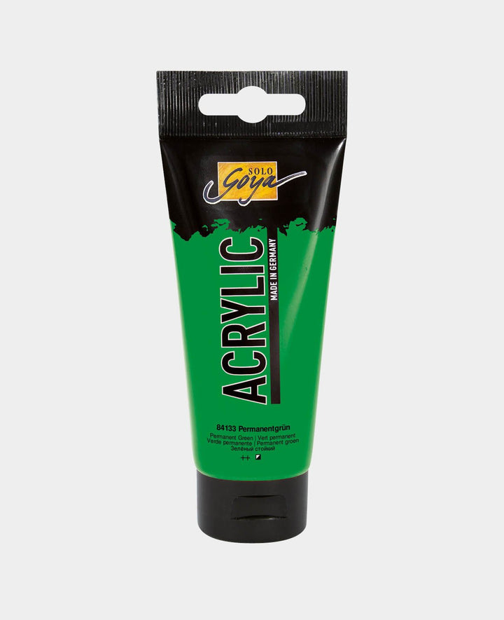 SOLO GOYA Acrylic Paint, Permanent Green, 100 ml