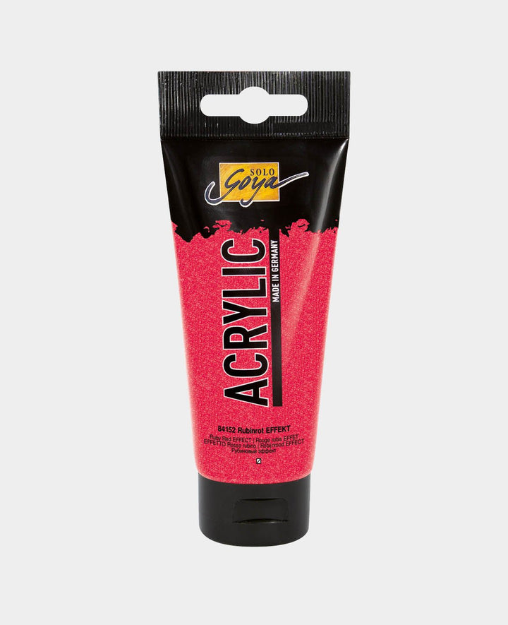 SOLO GOYA Acrylic Paint, Ruby Red Effect, 100 ml