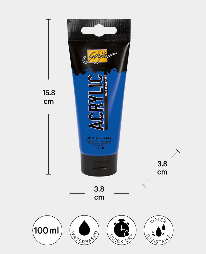 SOLO GOYA Acrylic Paint, Lemon, 100 ml