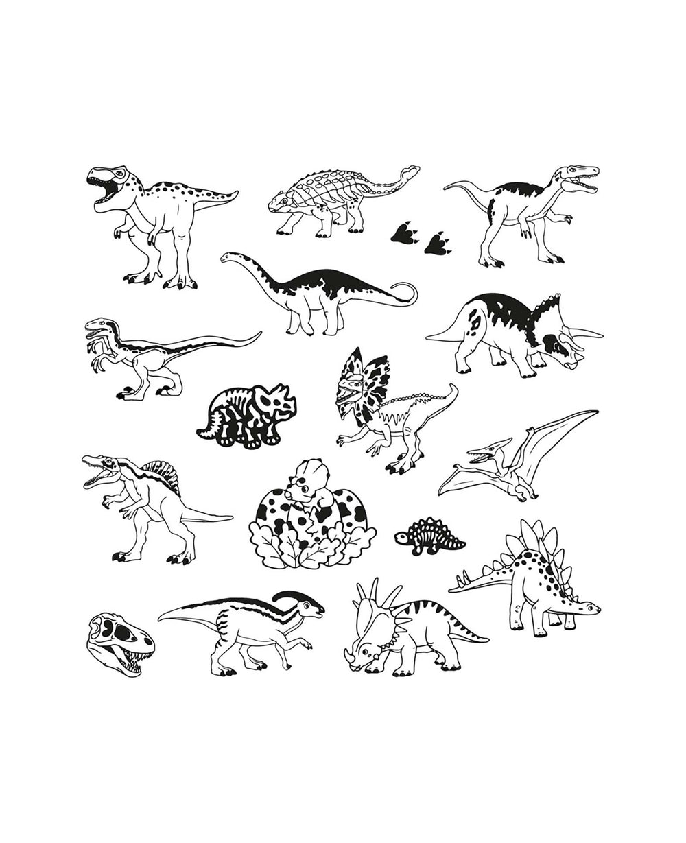 Stempelset Dinosaurier, mit Stempelkissen