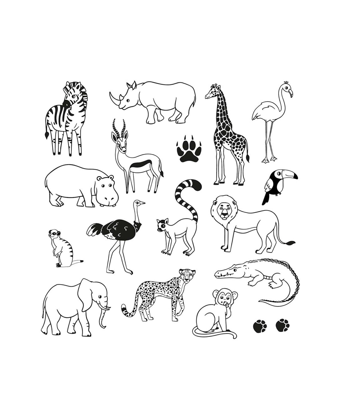 Stempelset Savane, mit Stempelkissen
