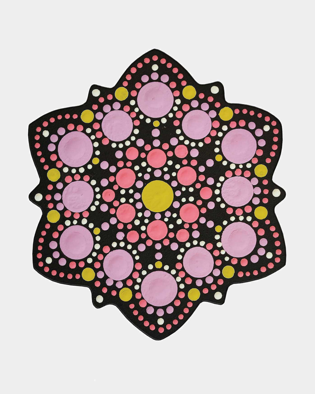 Forme et pochoir MDF Dot Painting 10 cm,4