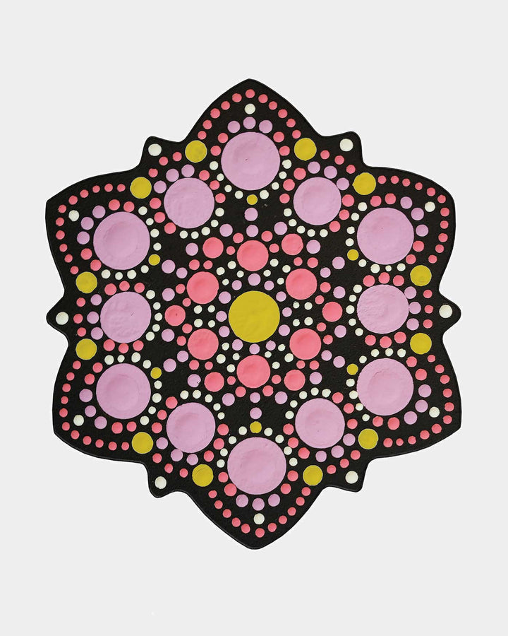 Forme et pochoir MDF Dot Painting 10 cm,4