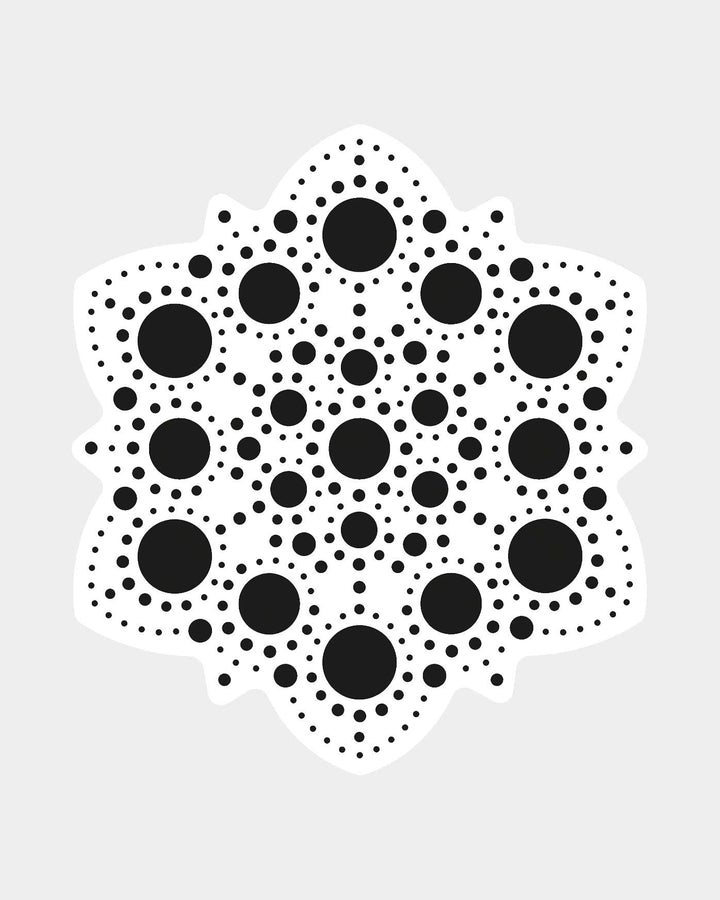 Forme et pochoir MDF Dot Painting 10 cm,4
