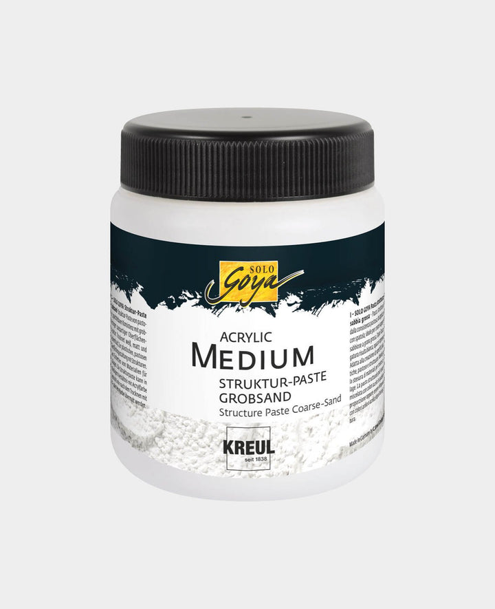 SOLO GOYA Acrylic Medium Texture Paste Coarse Sand 250 ml