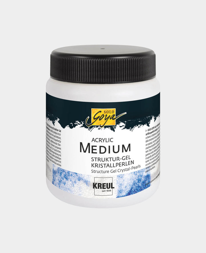 SOLO GOYA Acrylic Medium Struktur-Gel Kristallperlen 250 ml