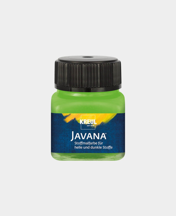 KREUL Javana Peinture pour tissu clair et foncé vert feuille 20 ml