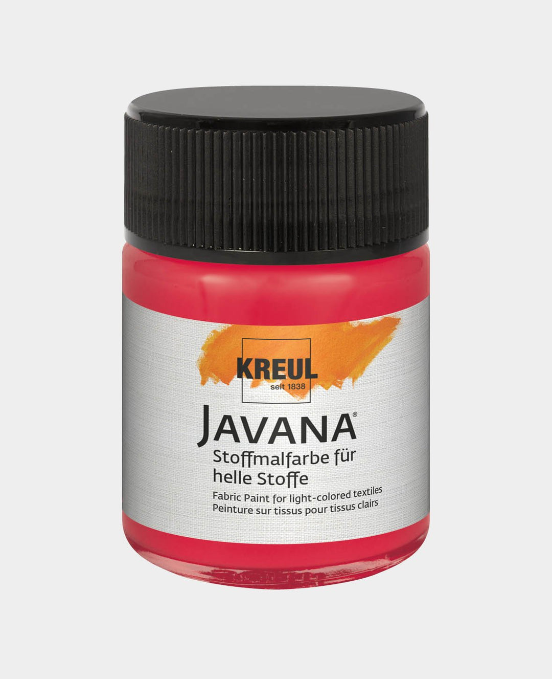 KREUL Javana Stoffmalfarbe für helle Stoffe Karminrot 50 ml