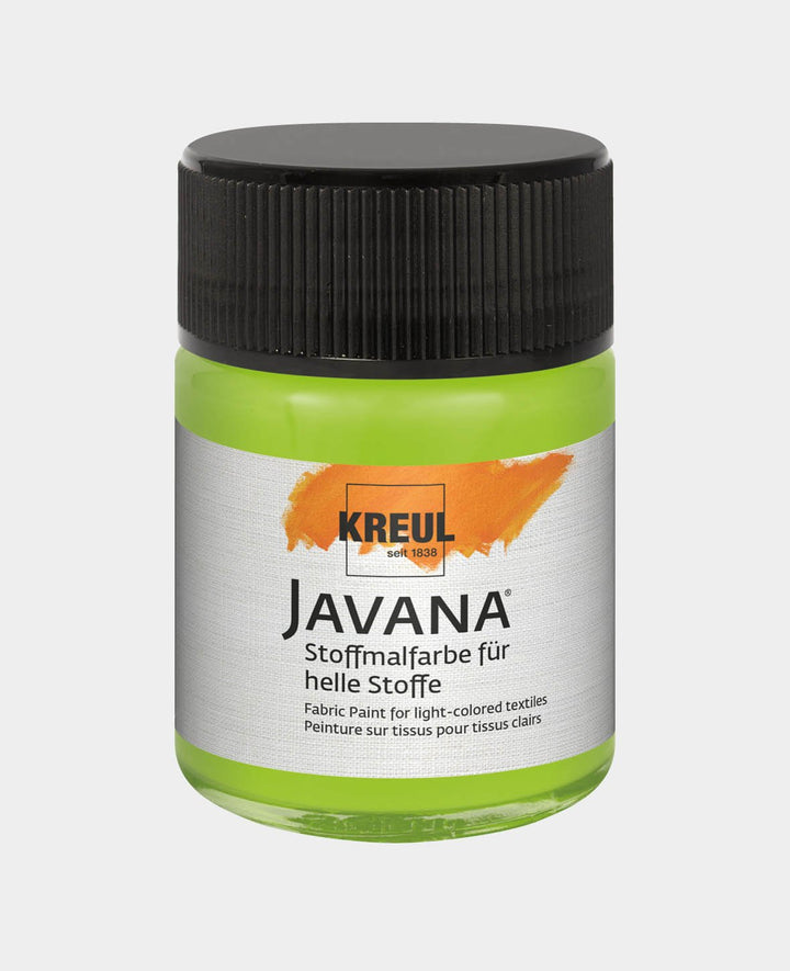 KREUL Javana Fabric Paint for Light Fabrics May Green 50 ml