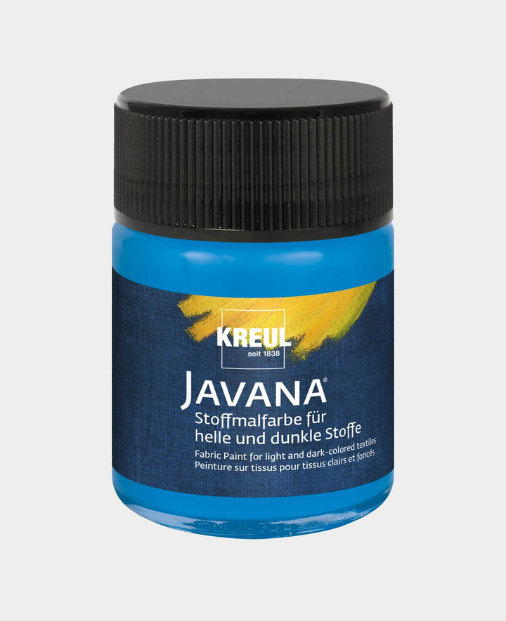 KREUL Javana Fabric Paint for Light and Dark Fabrics Blue 50 ml