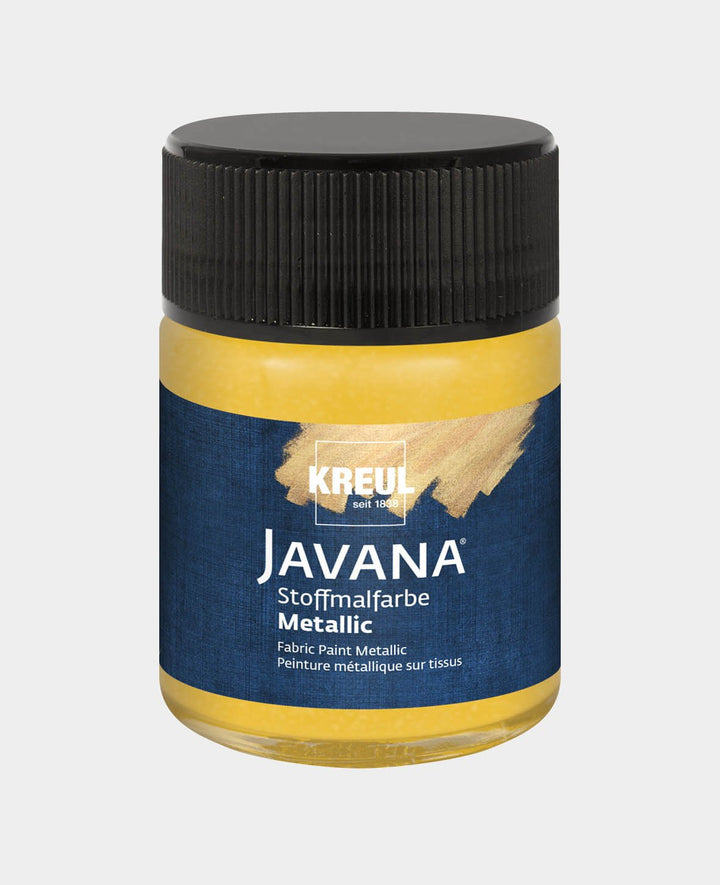 KREUL Javana Peinture textile métallique or 50 ml