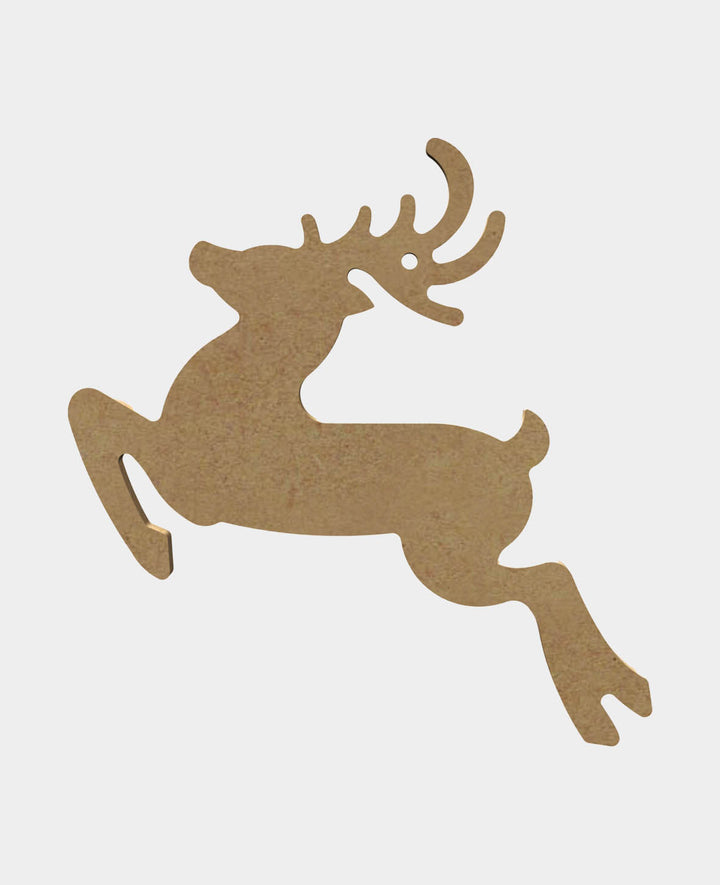 MDF Decorative Reindeer, 16 x 0.5 x 14 cm, Brown, 1 pc.